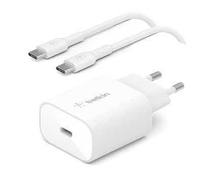 Ładowarka i akumulator BELKIN Ładowarka Sieciowa 25W z kablem USB-C